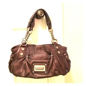 B. Makowski Metallic Leather Purse